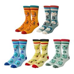 Pokemon Kanto Starters Crew Cut Sock Exclusivité Games Zone - 5-Pack